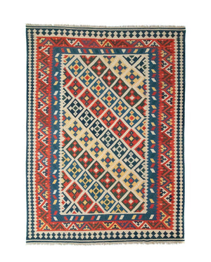 Tapis Kelim - Oriental - 404 x 295 cm - multicolore
