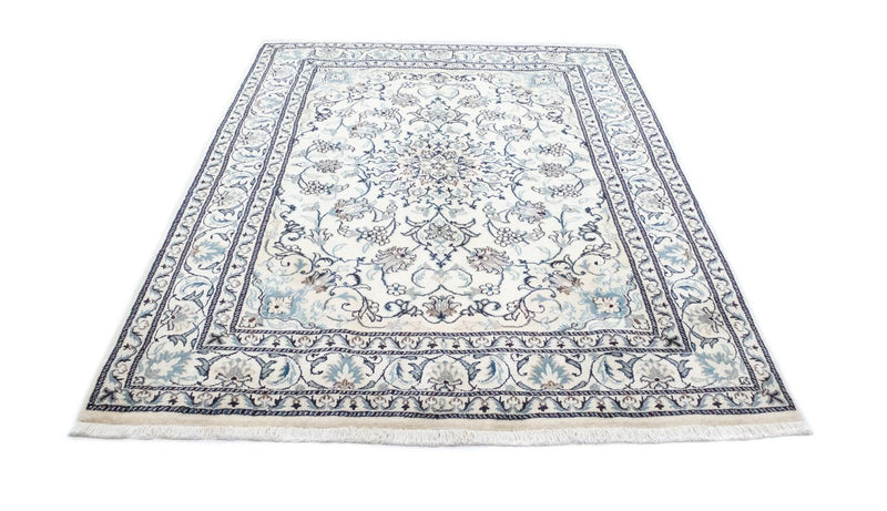 Tapis persan - Nain - 200 x 144 cm - blanc naturel