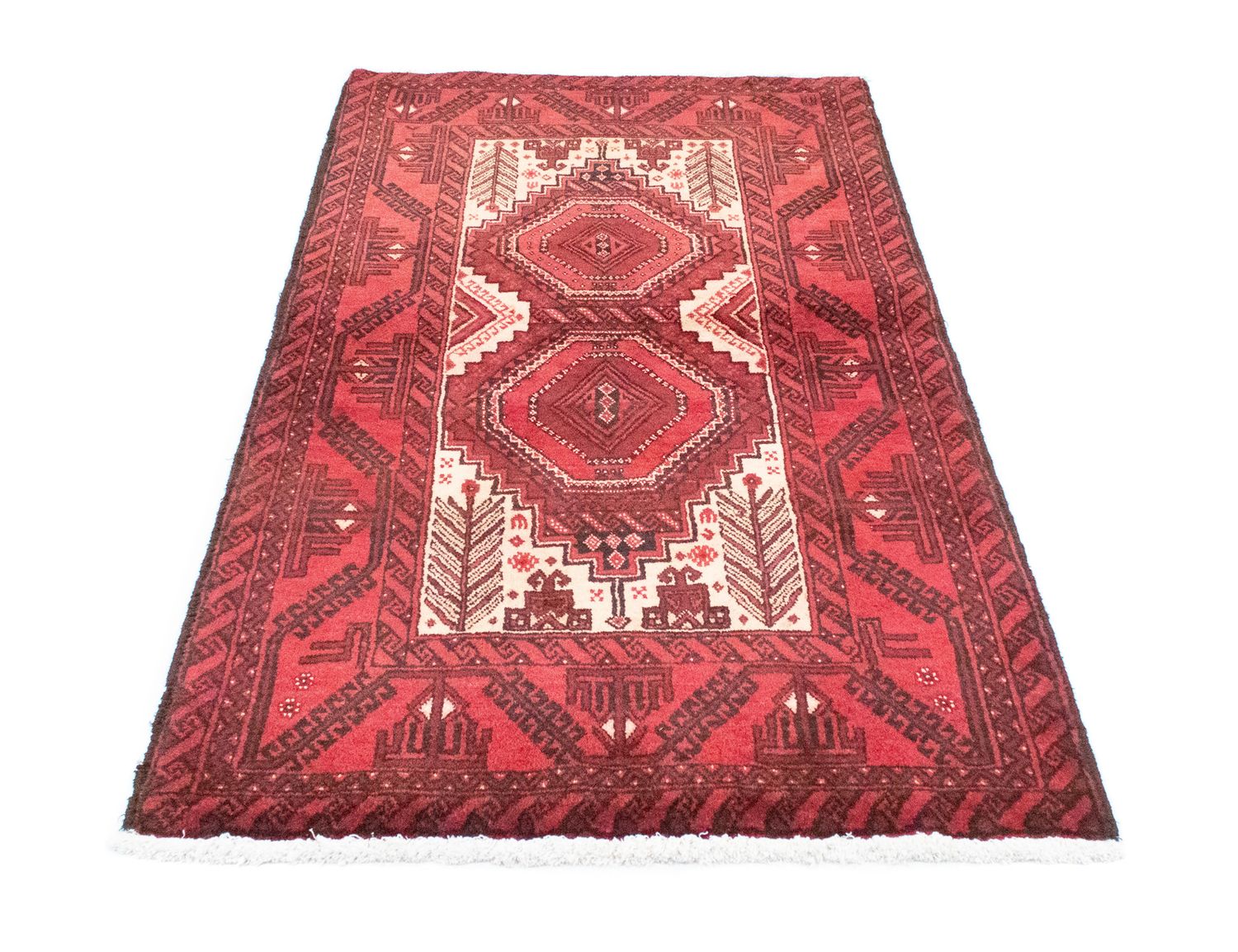 Tapis de couloir Tapis Belutsch - 178 x 103 cm - rouge
