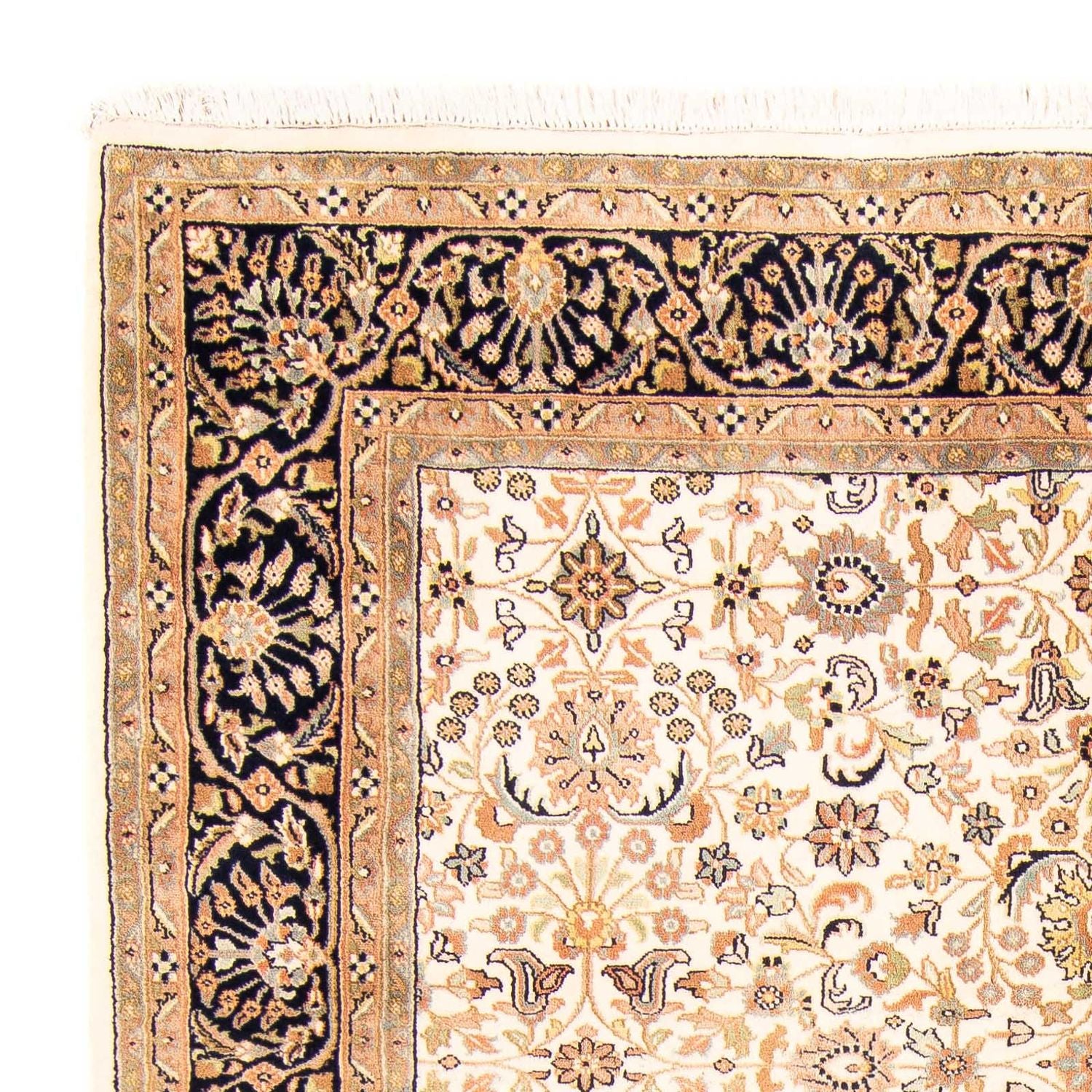 Tapis oriental - Keshan - Indus - 242 x 170 cm - beige