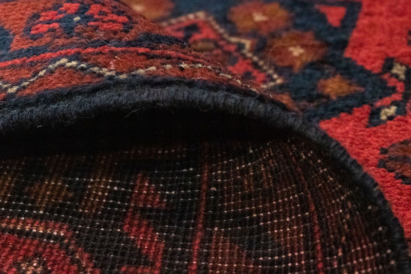 Tapis afghan - Kunduz - 149 x 103 cm - rouge