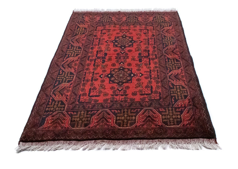 Tapis afghan - Kunduz - 149 x 103 cm - rouge