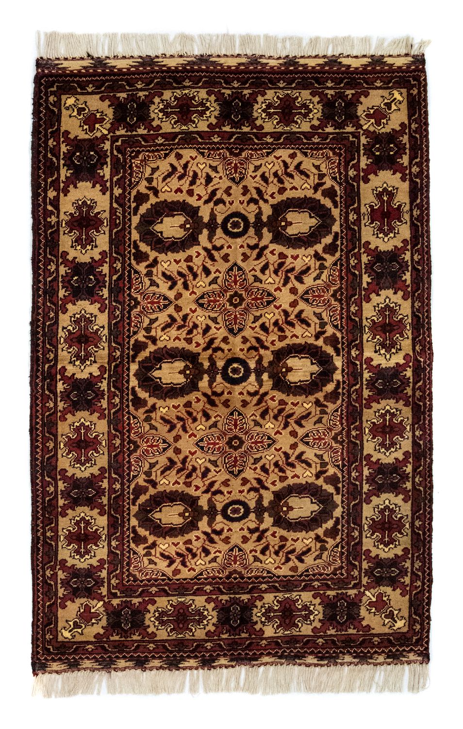Tapis afghan - 156 x 101 cm - bleu
