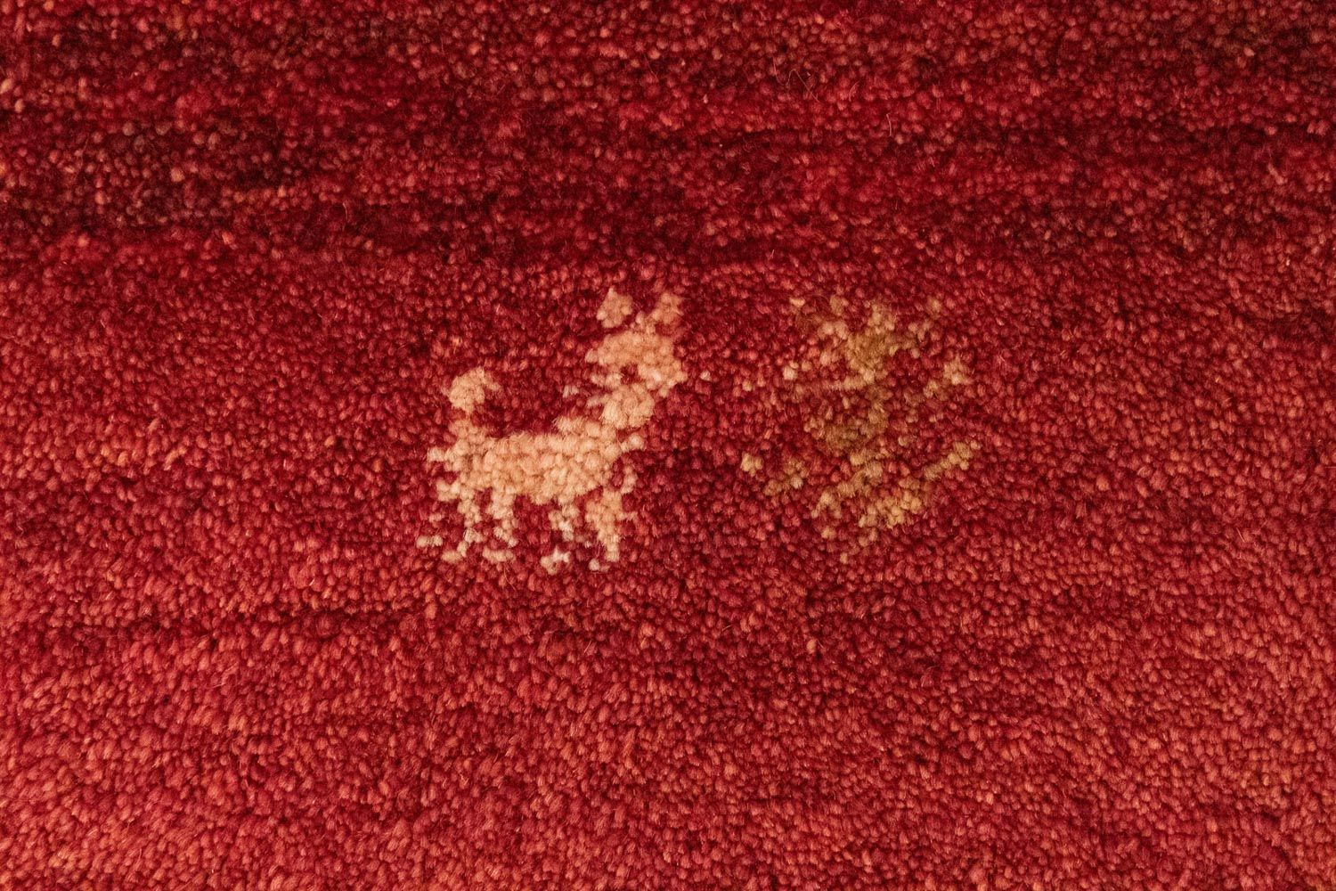 Tapis Gabbeh - Persan - 145 x 100 cm - rouge
