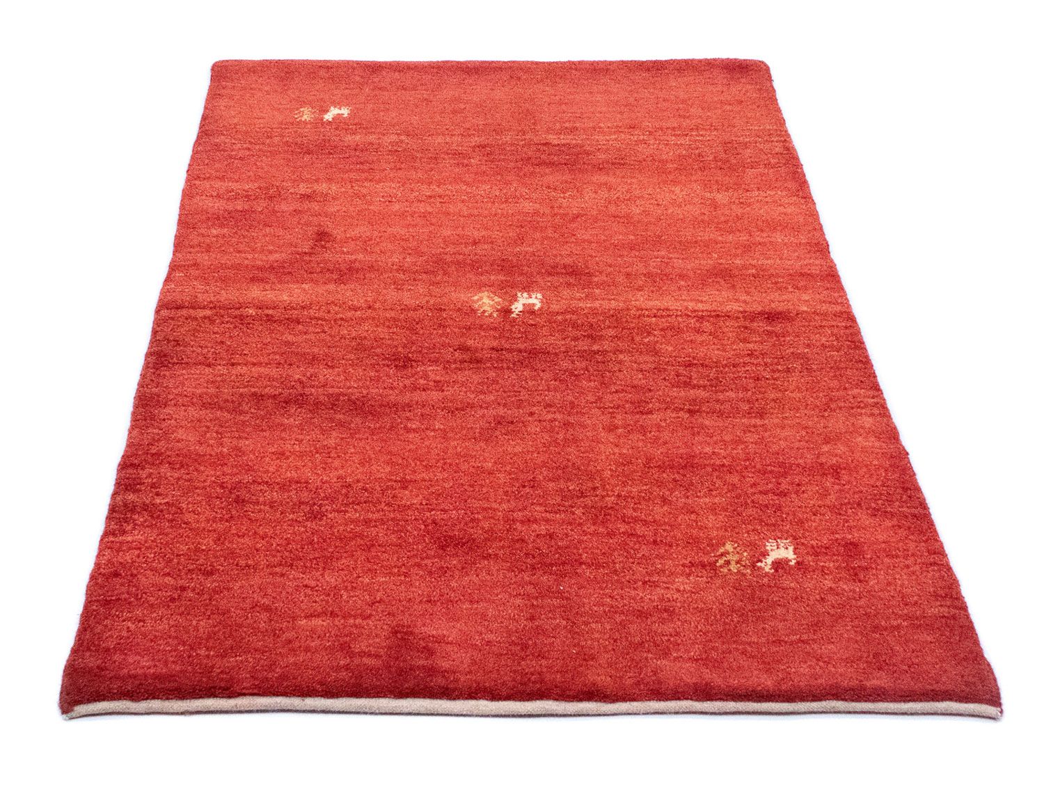 Tapis Gabbeh - Persan - 145 x 100 cm - rouge