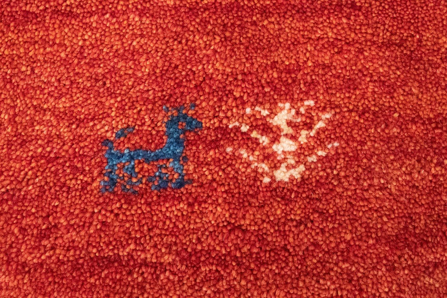 Tapis Gabbeh - Persan - 154 x 96 cm - orange
