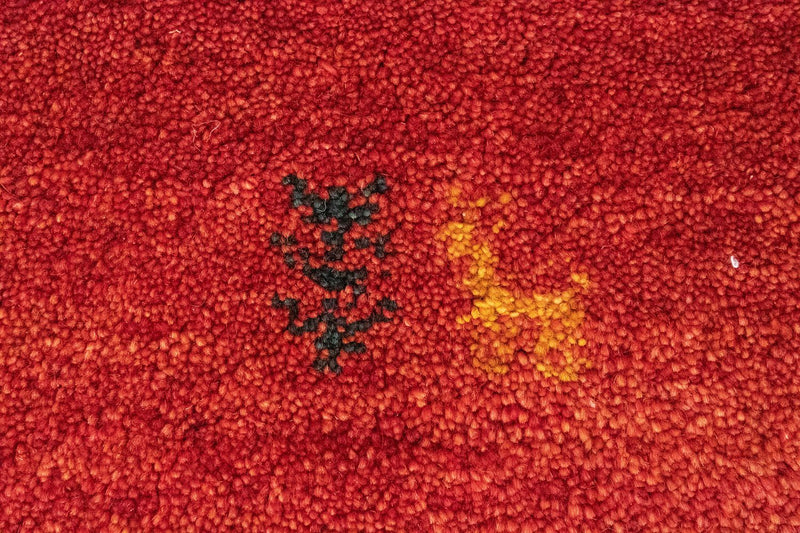 Tapis Gabbeh - Persan - 147 x 99 cm - rouge