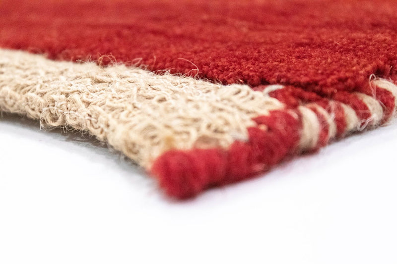 Tapis Gabbeh - Persan - 140 x 86 cm - rouge
