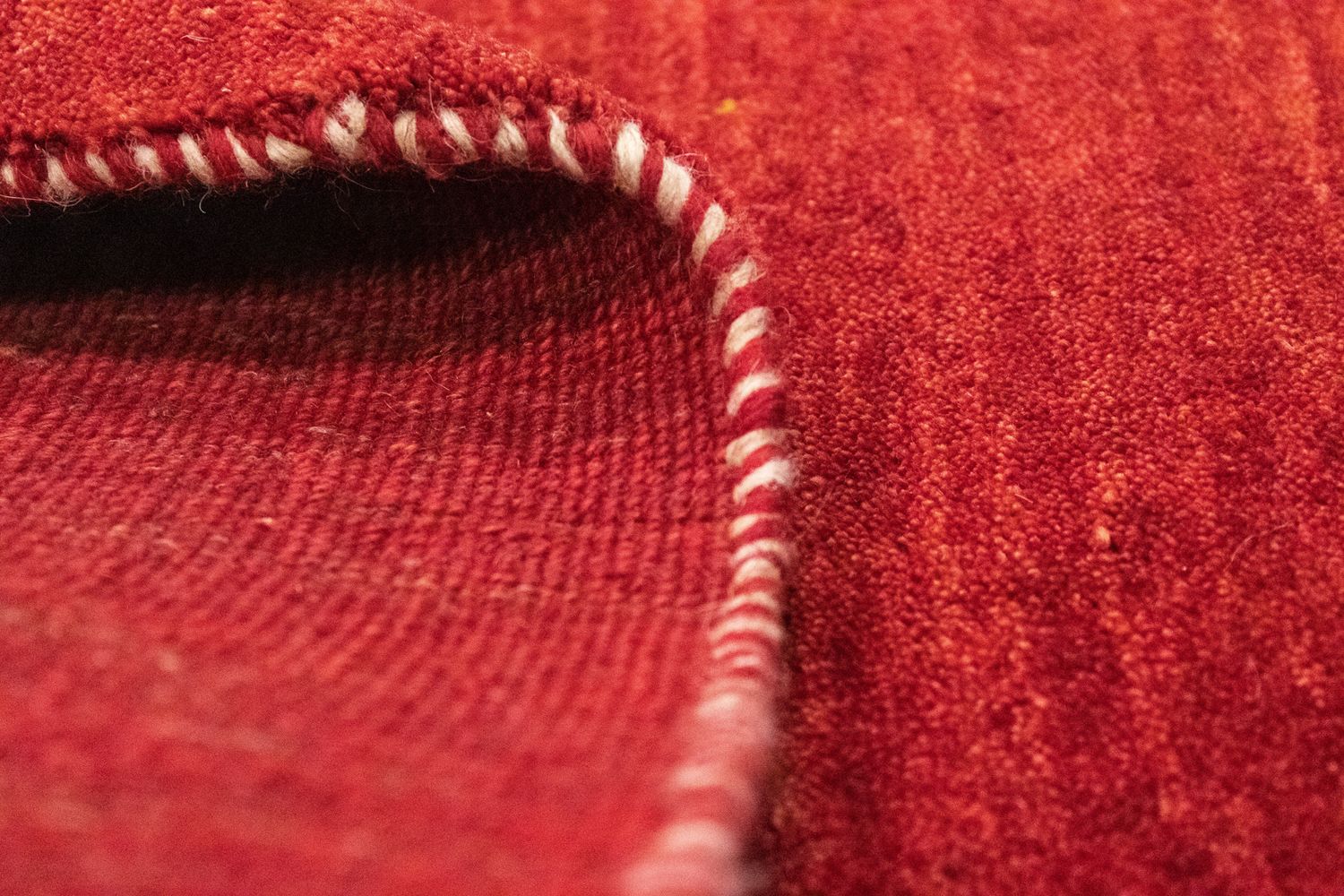 Tapis Gabbeh - Persan - 140 x 86 cm - rouge