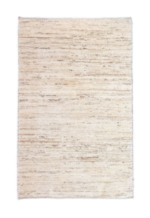 Tapis Gabbeh - Persan - 132 x 83 cm - blanc naturel