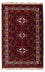 Tapis afghan - 145 x 93 cm - rouge foncé
