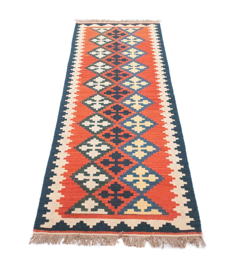 Tapis de couloir Tapis Kelim - Oriental - 195 x 63 cm - orange