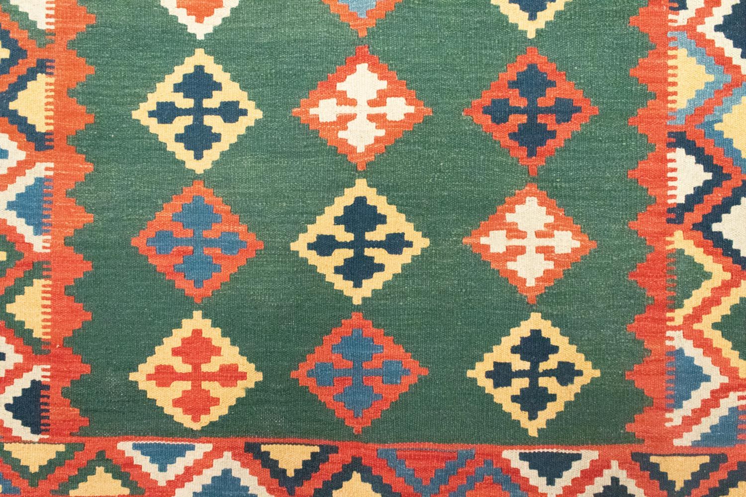 Tapis Kelim - Oriental - 217 x 148 cm - vert