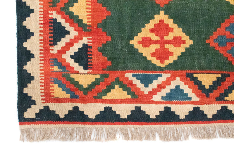 Tapis Kelim - Oriental - 217 x 148 cm - vert
