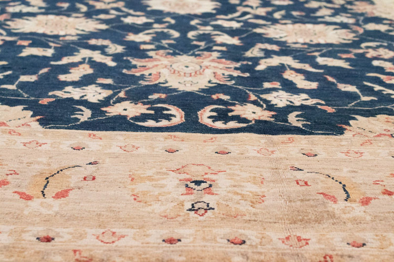 Tapis Ziegler - 290 x 206 cm - bleu