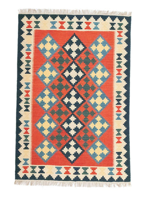Tapis Kelim - Oriental - 176 x 125 cm - orange