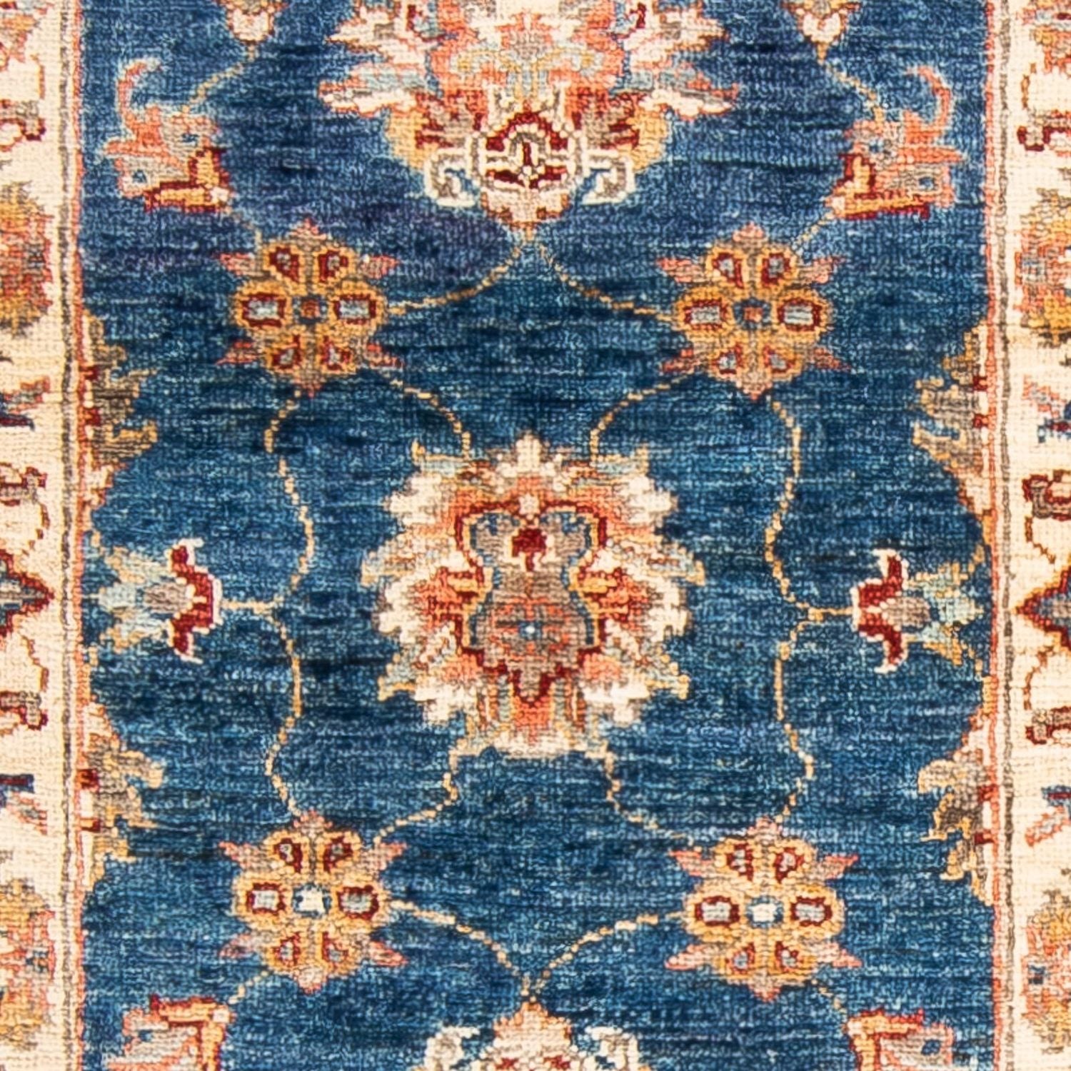 Tapis de couloir Tapis Ziegler - 185 x 63 cm - bleu foncé