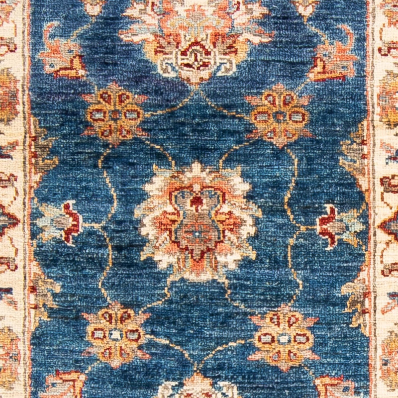 Tapis de couloir Tapis Ziegler - 185 x 63 cm - bleu foncé