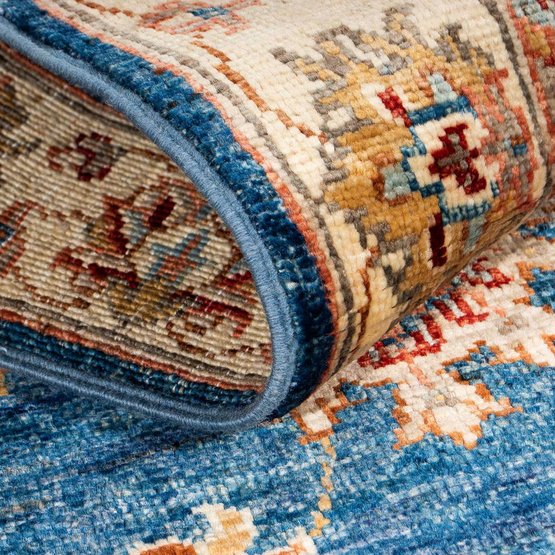 Tapis de couloir Tapis Ziegler - 185 x 63 cm - bleu foncé