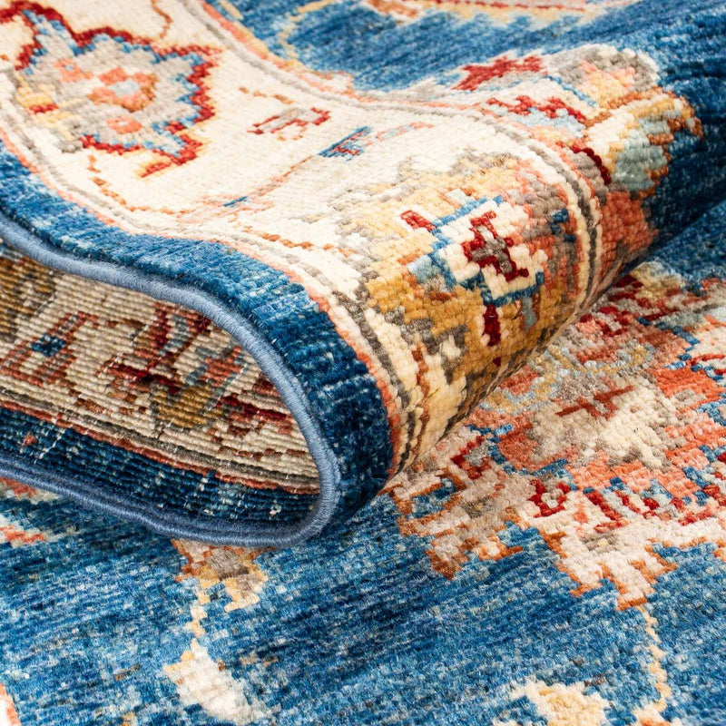 Tapis de couloir Tapis Ziegler - 186 x 59 cm - bleu foncé