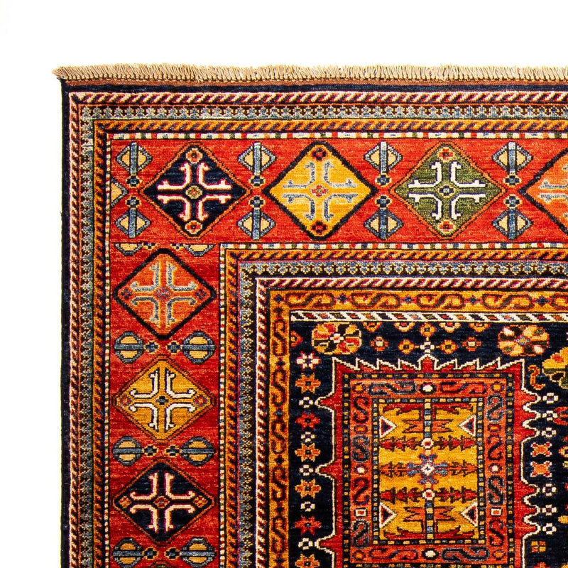 Tapis afghan - 244 x 170 cm - bleu foncé