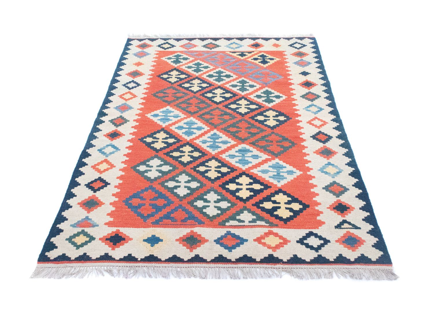 Tapis Kelim - Oriental - 186 x 120 cm - orange