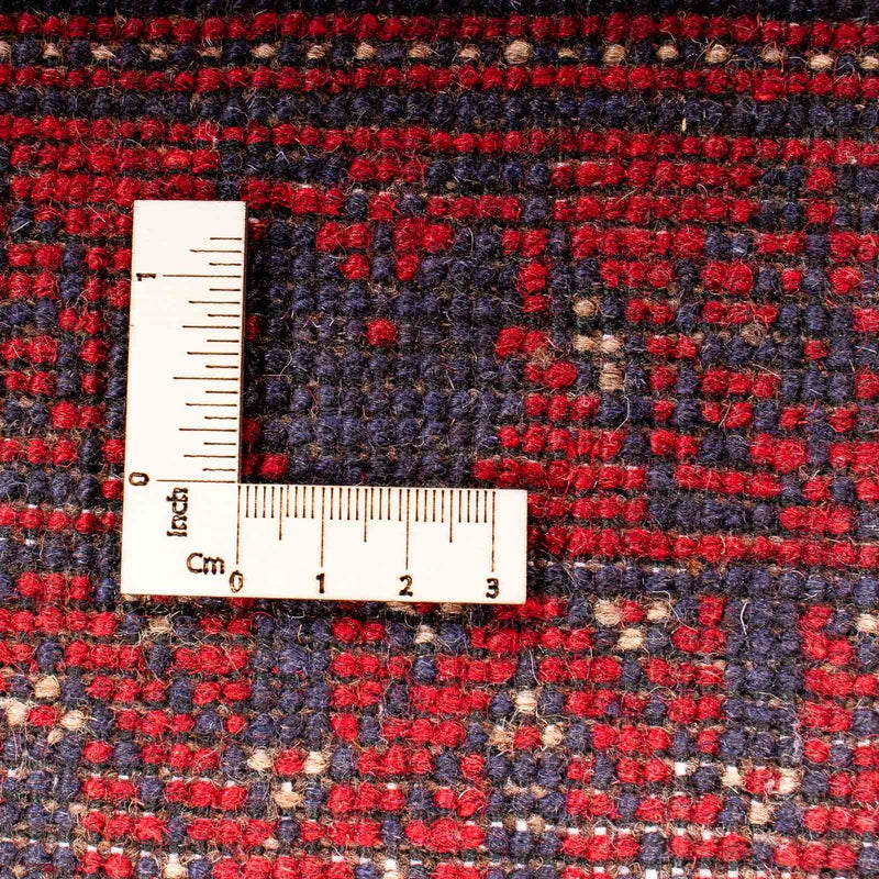 Tapis afghan - Kunduz - 199 x 126 cm - rouge foncé