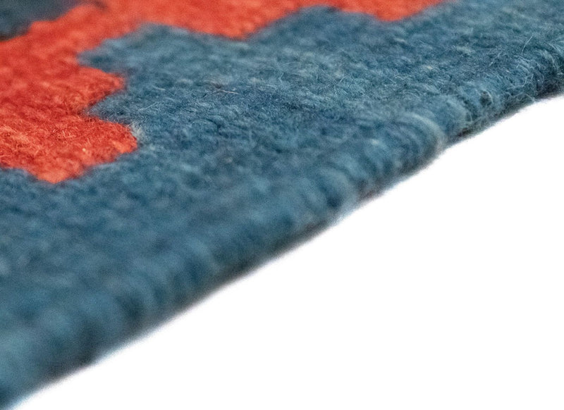 Tapis Kelim - Oriental - 144 x 110 cm - bleu
