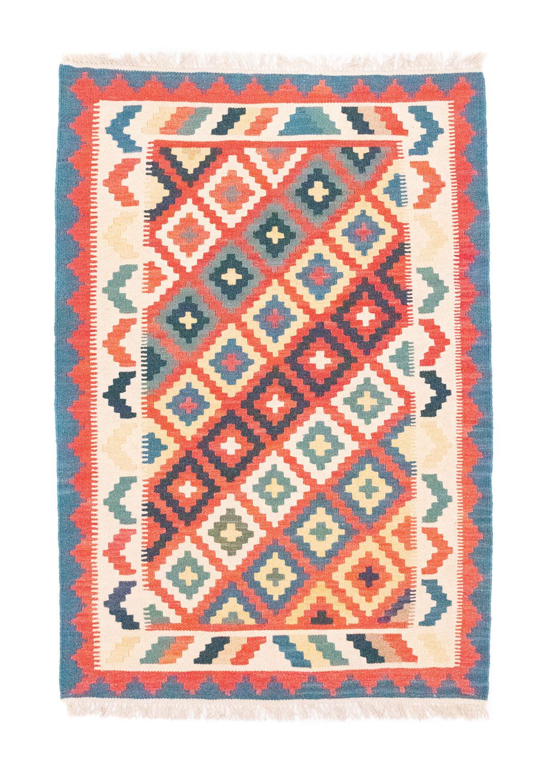 Tapis Kelim - Oriental - 151 x 102 cm - bleu