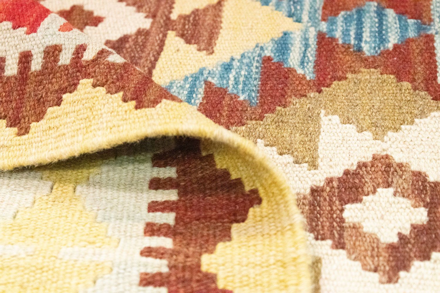 Tapis Kelim - Oriental - 149 x 103 cm - beige
