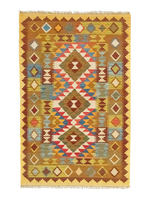 Tapis Kelim - Oriental - 159 x 101 cm - beige