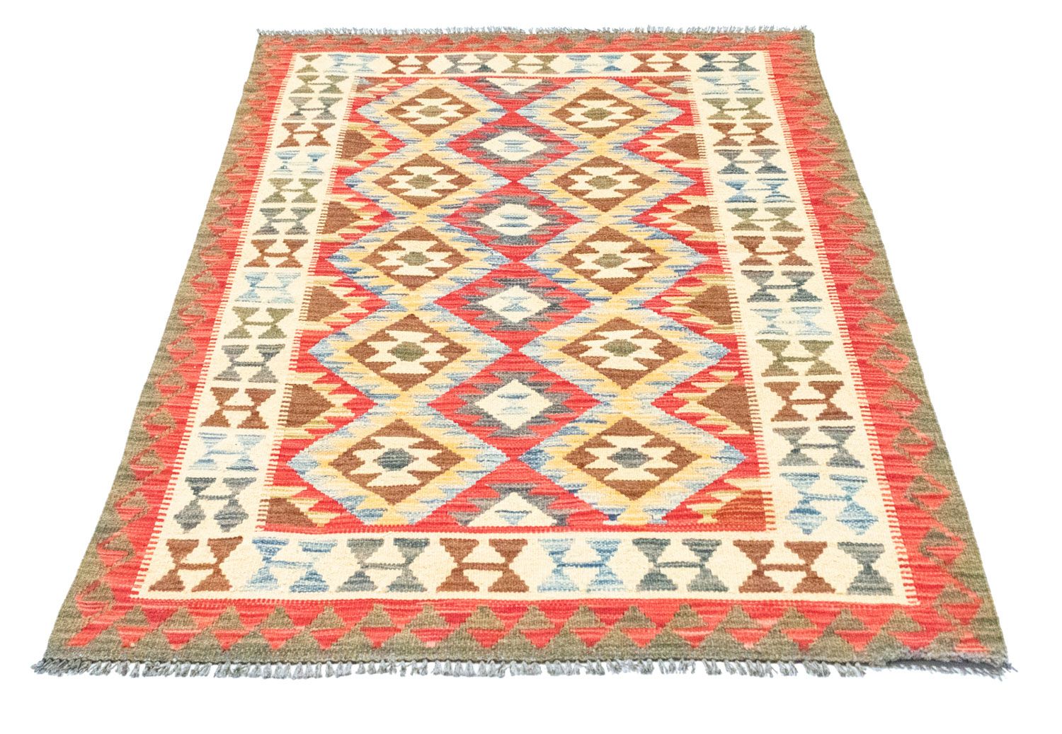 Tapis Kelim - Oriental - 141 x 102 cm - orange