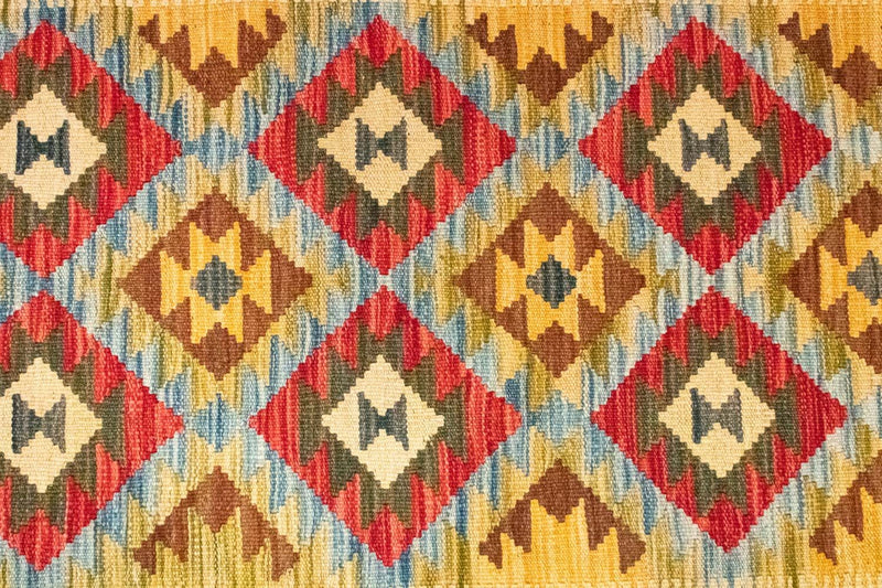 Tapis Kelim - Oriental - 156 x 105 cm - vert