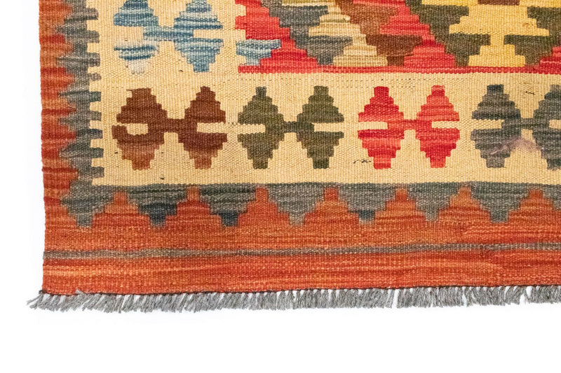 Tapis de couloir Tapis Kelim - Oriental - 204 x 97 cm - orange