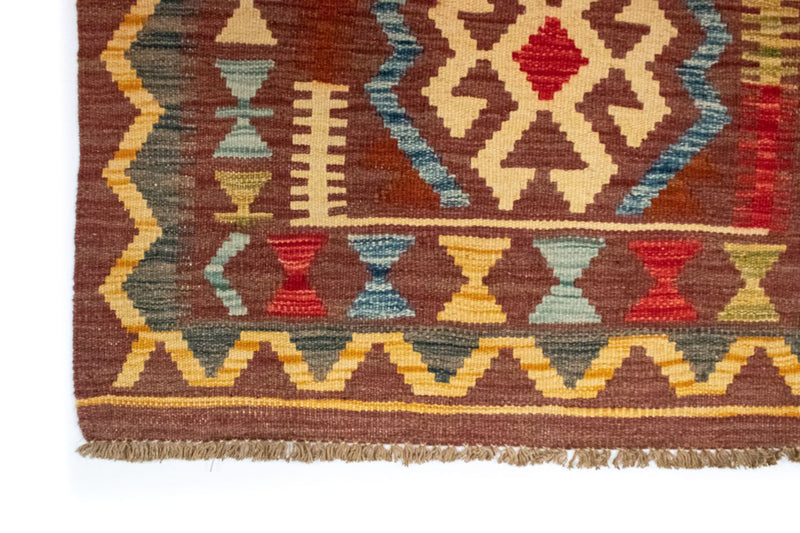 Tapis Kelim - Oriental - 125 x 86 cm - marron