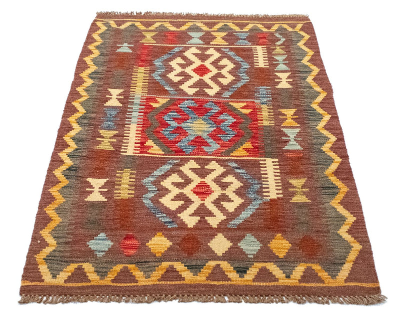 Tapis Kelim - Oriental - 125 x 86 cm - marron