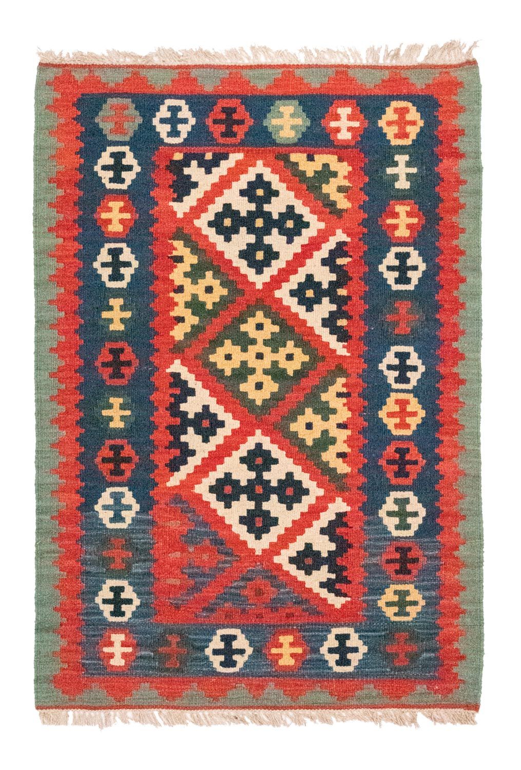 Tapis Kelim - Oriental - 129 x 87 cm - multicolore