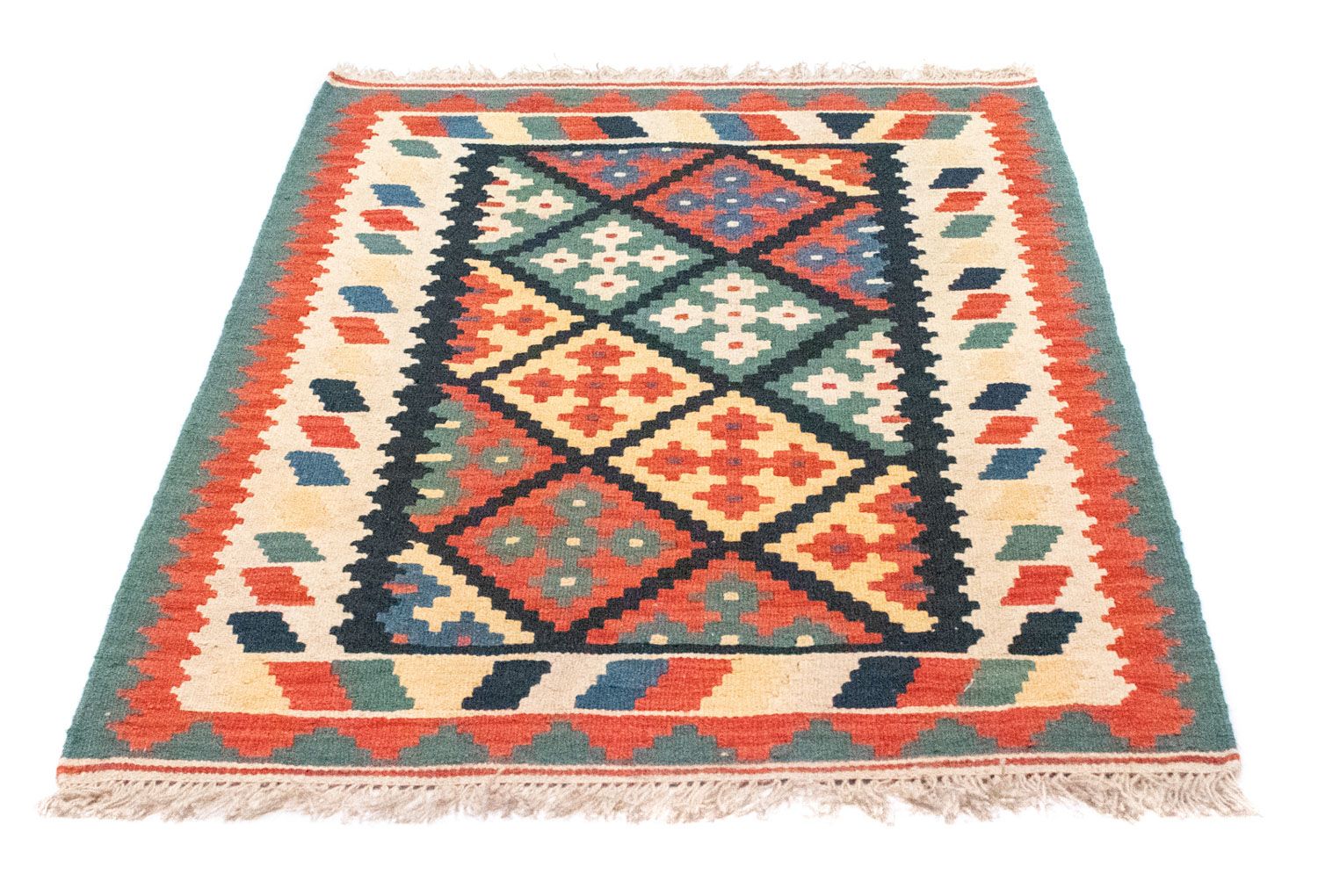 Tapis Kelim - Oriental - 123 x 82 cm - bleu