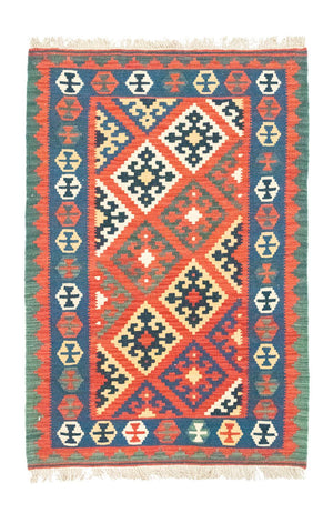 Tapis Kelim - Oriental - 126 x 85 cm - orange