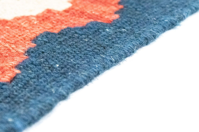 Tapis Kelim - Oriental - 121 x 80 cm - bleu
