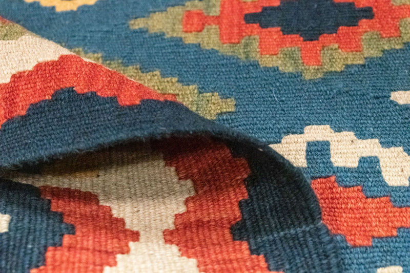 Tapis Kelim - Oriental - 121 x 80 cm - bleu