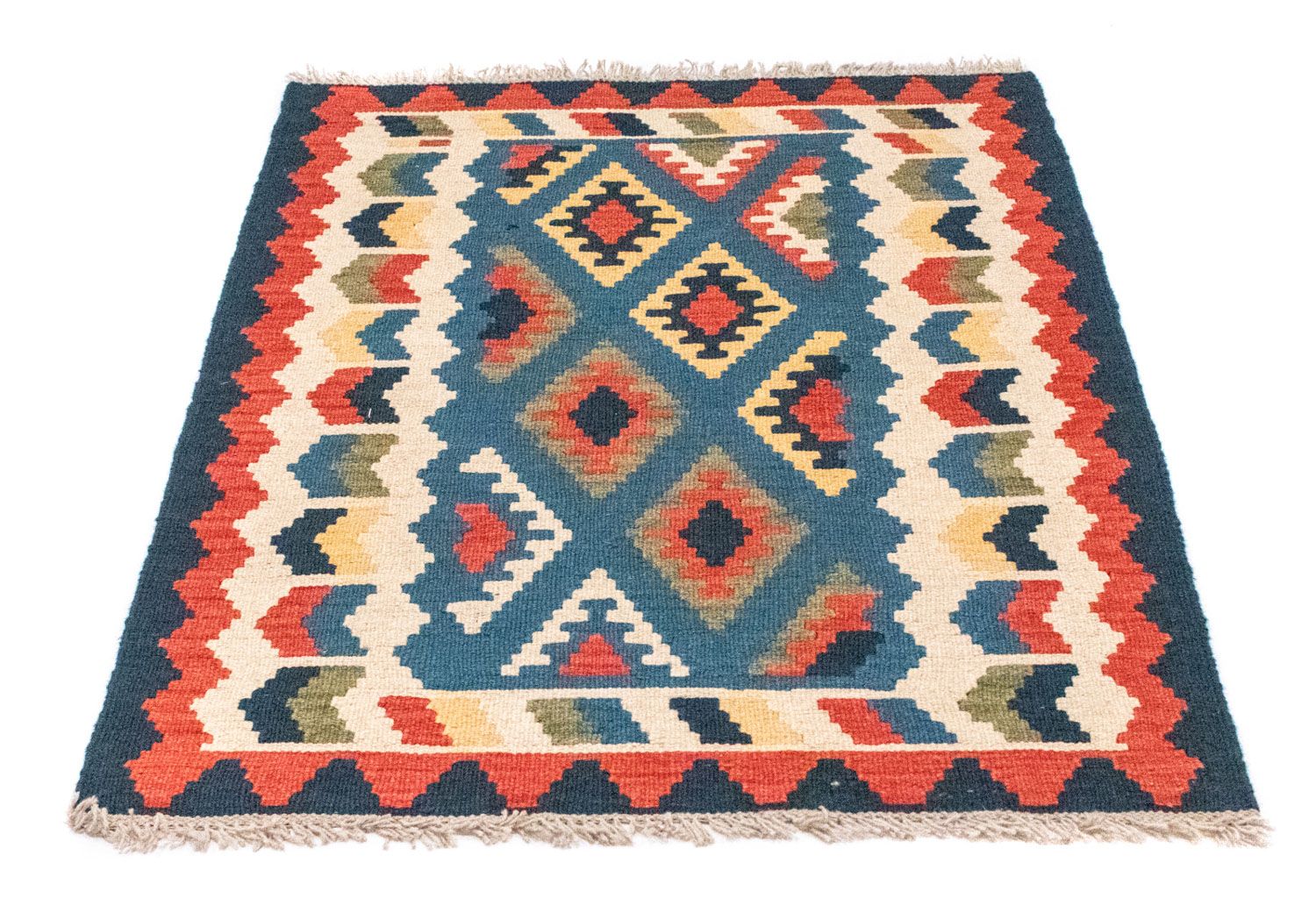 Tapis Kelim - Oriental - 121 x 80 cm - bleu