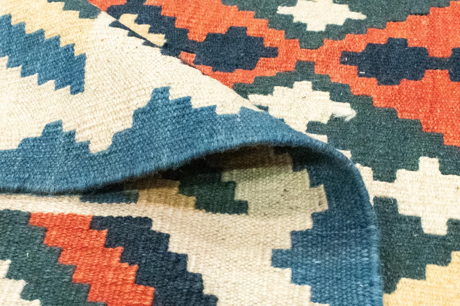Tapis Kelim - Oriental - 250 x 165 cm - bleu