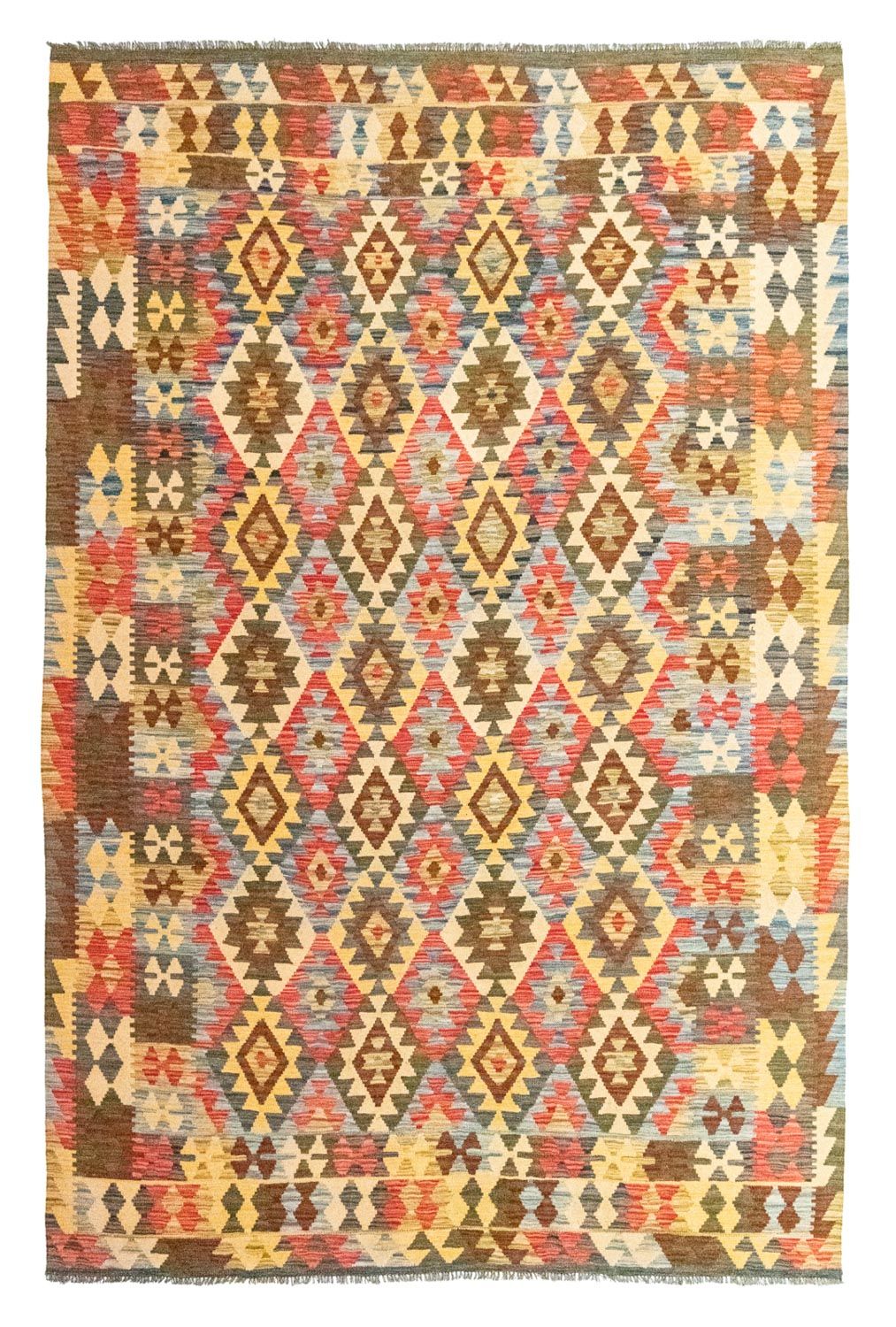 Kelim Teppich - Splash 296 x 200 cm - mehrfarbig
