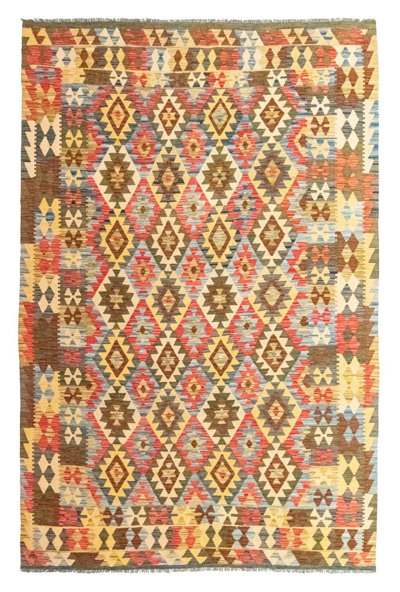 Kelim Teppich - Splash 296 x 200 cm - mehrfarbig