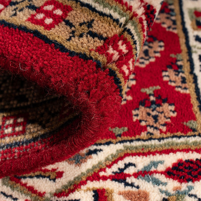 Tapis oriental - Mir - Indus - 90 x 60 cm - rouge foncé
