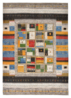 Tapis Gabbeh - Loribaft Indus - 241 x 174 cm - multicolore