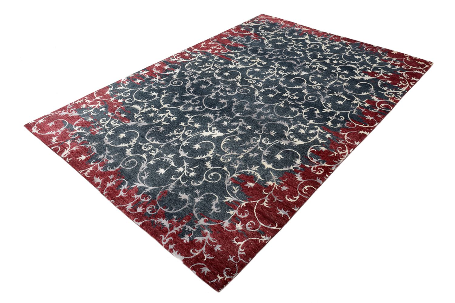 Tapis design - 242 x 171 cm - gris foncé