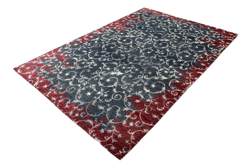 Tapis design - 242 x 171 cm - gris foncé