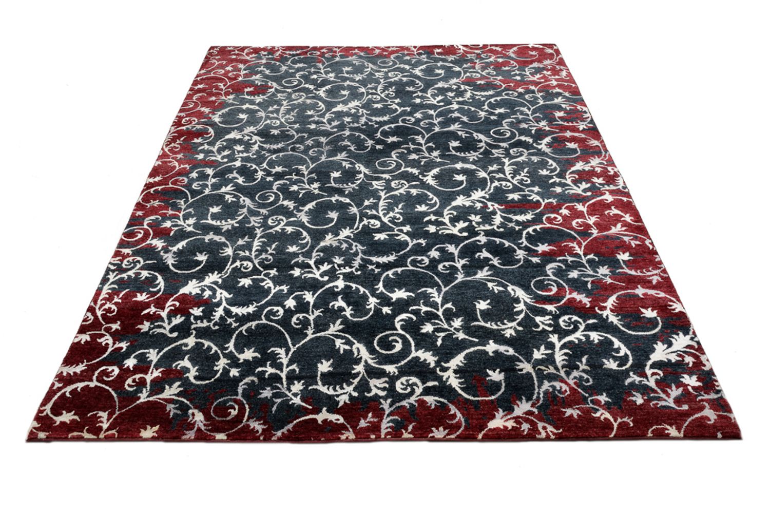Tapis design - 242 x 171 cm - gris foncé